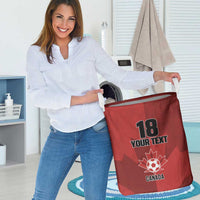 Canada Soccer Maple Leaf Custom Laundry Basket Sporty Style - Wonder Print Shop