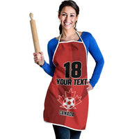 Canada Soccer Maple Leaf Custom Apron Sporty Style - Wonder Print Shop