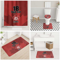 Canada Soccer Maple Leaf Custom Bathroom Set Sporty Style - Wonder Print Shop