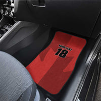 Canada Soccer Maple Leaf Custom Car Mats Sporty Style - Wonder Print Shop