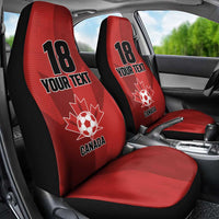 Canada Soccer Maple Leaf Custom Car Seat Cover Sporty Style - Wonder Print Shop
