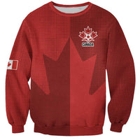 Canada Soccer Maple Leaf Custom Sweatshirt Sporty Style - Wonder Print Shop