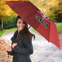 Canada Soccer Maple Leaf Custom Umbrella Sporty Style - Wonder Print Shop