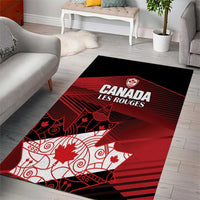 Canada Soccer Area Rug Les Rouges Maple Leaf - Wonder Print Shop