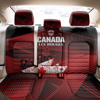 Canada Soccer Back Car Seat Cover Les Rouges Maple Leaf - Wonder Print Shop