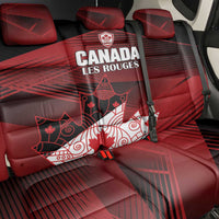 Canada Soccer Back Car Seat Cover Les Rouges Maple Leaf - Wonder Print Shop