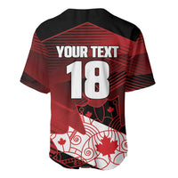 Custom Canada Soccer Baseball Jersey Les Rouges Maple Leaf - Wonder Print Shop