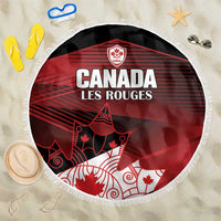 Canada Soccer Beach Blanket Les Rouges Maple Leaf - Wonder Print Shop
