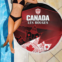 Canada Soccer Beach Blanket Les Rouges Maple Leaf - Wonder Print Shop