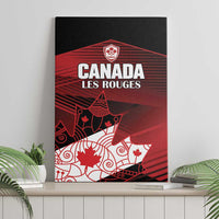 Canada Soccer Canvas Wall Art Les Rouges Maple Leaf - Wonder Print Shop