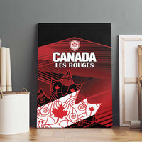Canada Soccer Canvas Wall Art Les Rouges Maple Leaf - Wonder Print Shop