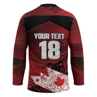 Custom Canada Soccer Hockey Jersey Les Rouges Maple Leaf - Wonder Print Shop