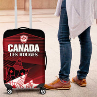 Canada Soccer Luggage Cover Les Rouges Maple Leaf - Wonder Print Shop