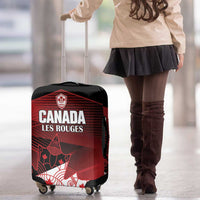 Canada Soccer Luggage Cover Les Rouges Maple Leaf - Wonder Print Shop
