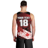 Custom Canada Soccer Men Tank Top Les Rouges Maple Leaf - Wonder Print Shop