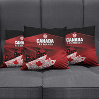 Canada Soccer Pillow Cover Les Rouges Maple Leaf - Wonder Print Shop