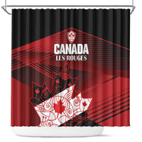 Canada Soccer Shower Curtain Les Rouges Maple Leaf - Wonder Print Shop