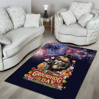 Groundhog Day Gentleman Area Rug Same Day Again - Wonder Print Shop