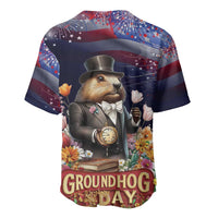 Groundhog Day Gentleman Baseball Jersey Same Day Again - Wonder Print Shop