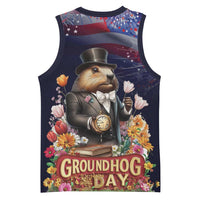 Groundhog Day Gentleman Basketball Jersey Same Day Again - Wonder Print Shop