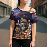Groundhog Day Gentleman Cross Shoulder Shirt Same Day Again - Wonder Print Shop