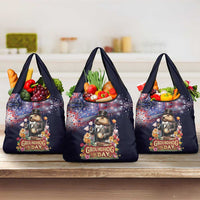 Groundhog Day Gentleman Grocery Bag Same Day Again - Wonder Print Shop