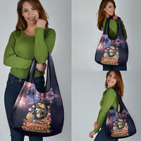 Groundhog Day Gentleman Grocery Bag Same Day Again - Wonder Print Shop