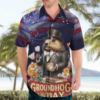 Groundhog Day Gentleman Hawaiian Shirt Same Day Again - Wonder Print Shop