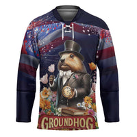 Groundhog Day Gentleman Hockey Jersey Same Day Again - Wonder Print Shop
