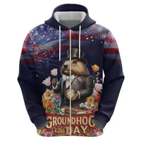 Groundhog Day Gentleman Hoodie Same Day Again - Wonder Print Shop