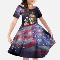 Groundhog Day Gentleman Kid Short Sleeve Dress Same Day Again - Wonder Print Shop