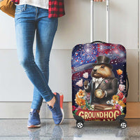 Groundhog Day Gentleman Luggage Cover Same Day Again - Wonder Print Shop