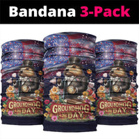 Groundhog Day Gentleman Neck Gaiter Same Day Again - Wonder Print Shop
