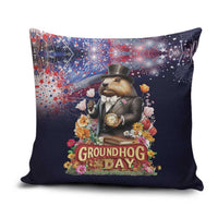 Groundhog Day Gentleman Pillow Cover Same Day Again - Wonder Print Shop