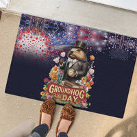 Groundhog Day Gentleman Rubber Doormat Same Day Again - Wonder Print Shop