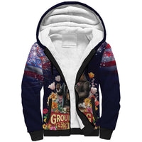 Groundhog Day Gentleman Sherpa Hoodie Same Day Again - Wonder Print Shop
