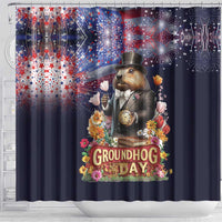Groundhog Day Gentleman Shower Curtain Same Day Again - Wonder Print Shop