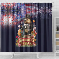 Groundhog Day Gentleman Shower Curtain Same Day Again - Wonder Print Shop