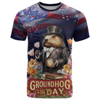 Groundhog Day Gentleman T Shirt Same Day Again - Wonder Print Shop