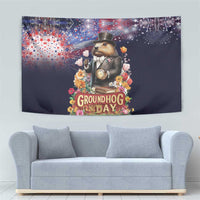 Groundhog Day Gentleman Tapestry Same Day Again - Wonder Print Shop