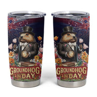 Groundhog Day Gentleman Tumbler Cup Same Day Again - Wonder Print Shop