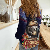 Groundhog Day Gentleman Women Casual Shirt Same Day Again - Wonder Print Shop