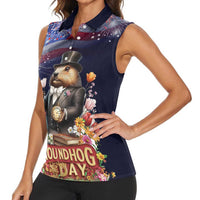 Groundhog Day Gentleman Women Sleeveless Polo Shirt Same Day Again - Wonder Print Shop
