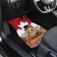 Funny Groundhog Day Car Mats Canadian Maple Leaf - Wonder Print Shop