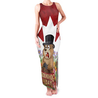 Funny Groundhog Day Family Matching Tank Maxi Dress and Hawaiian Shirt Canadian Maple Leaf - Wonder Print Shop