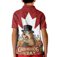 Funny Groundhog Day Kid Polo Shirt Canadian Maple Leaf - Wonder Print Shop