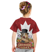 Funny Groundhog Day Kid T Shirt Canadian Maple Leaf - Wonder Print Shop