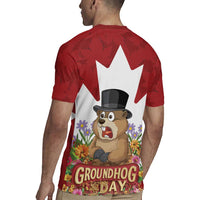 Funny Groundhog Day Rugby Jersey Canadian Maple Leaf - Wonder Print Shop