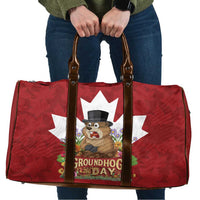 Funny Groundhog Day Travel Bag Canadian Maple Leaf - Wonder Print Shop