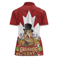 Funny Groundhog Day Women Polo Shirt Canadian Maple Leaf - Wonder Print Shop